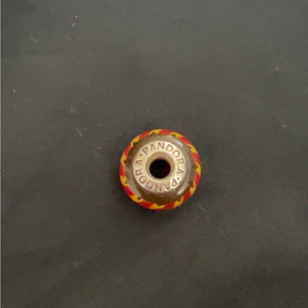 Pandora Charm with Red and Yellow Details